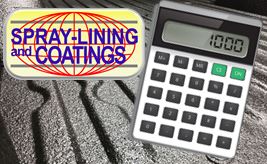 Calculator for truck bed coatings